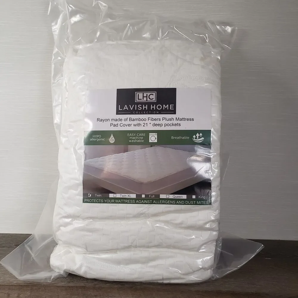Lavish Home Mattress Pad Cover 21